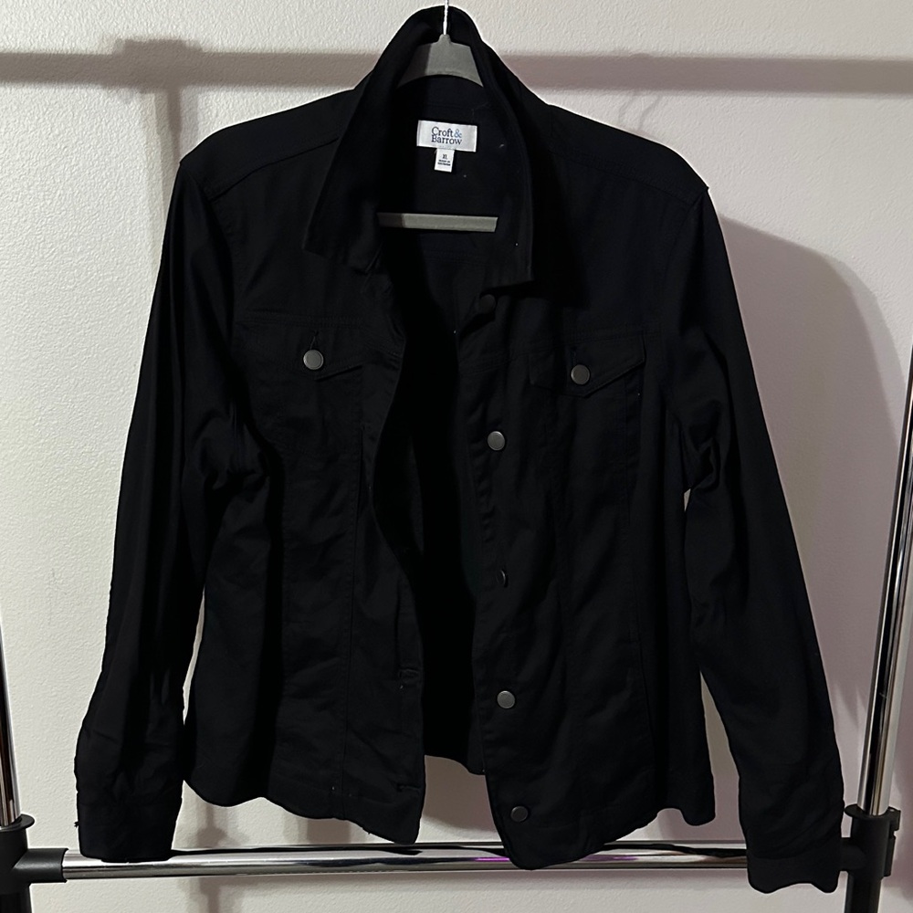 Croft & Barrow Classic Black Jacket
